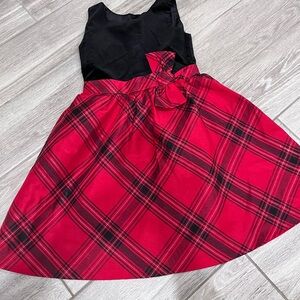 Gymboree Black and Red Plaid Formal Dress
